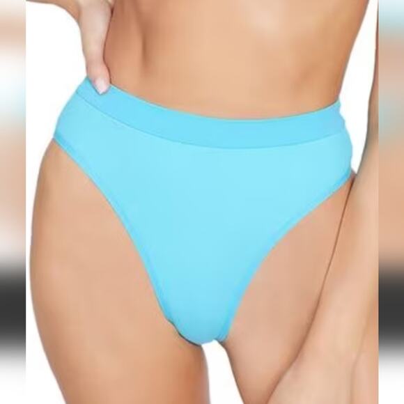 L*Space Frenchi Bitsy Bikini Bottom in Aquarius Blue Size XS - Picture 1 of 3